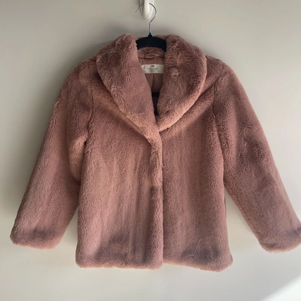 H&M Blush Teddy Jacket - Picture 1 of 7